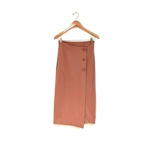 Babaton Aritzia skirt size 2. old pink color. long skirt with buttons